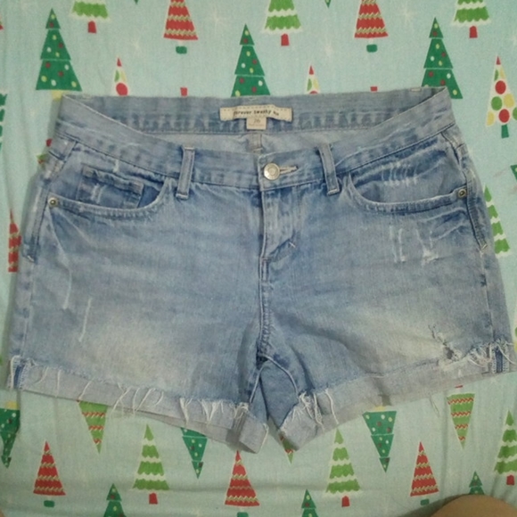 ⚡3/$20⚡ Forever 21 denim jeans shorts - Picture 2 of 4
